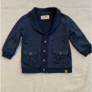 Oshkosh Genuine Kids Blue Button Front Cardigan Sweater